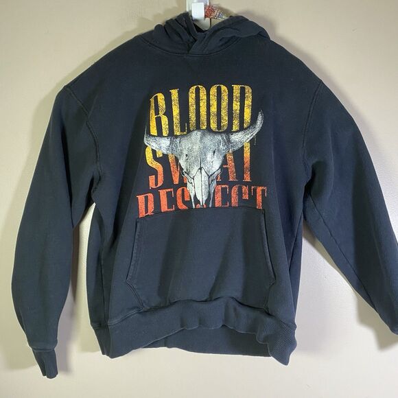 Under Armour Project Rock Hoodie Mens Large Full Zip Blood Sweat Respect Gym - Picture 1 of 12